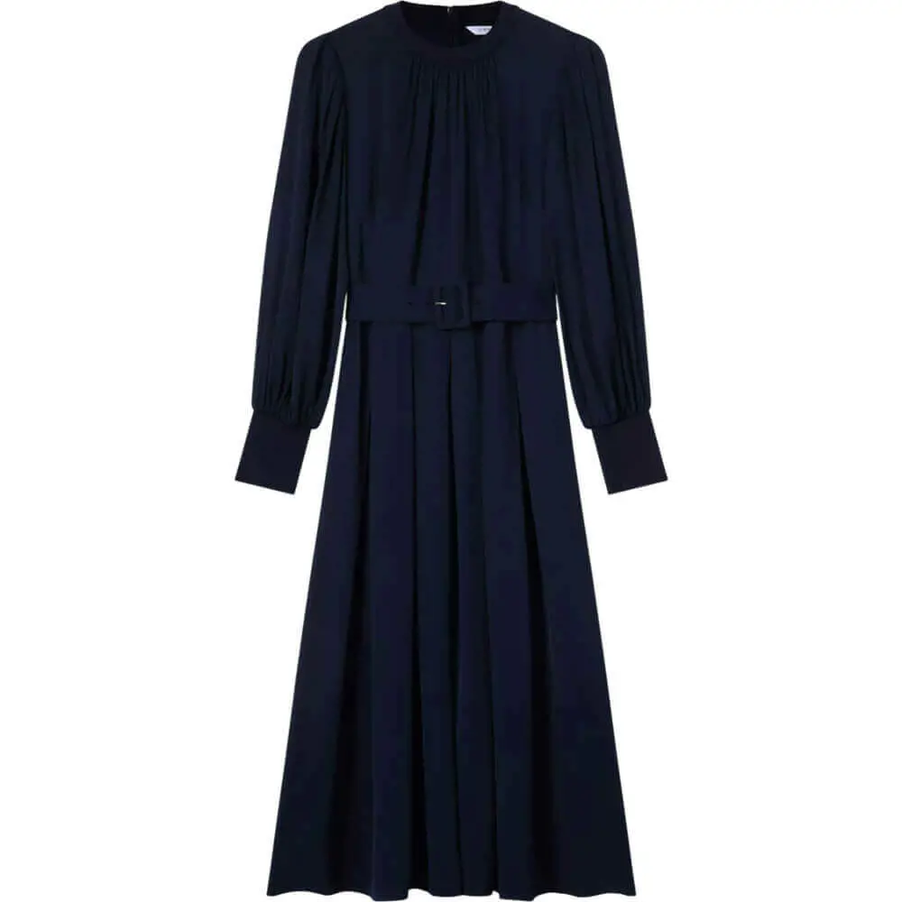 LK Bennett Rosanna Viscose Crepe And Knit Dress